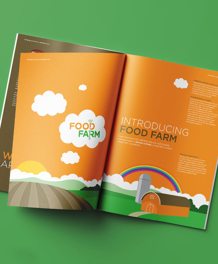 brochure design for contract caterer