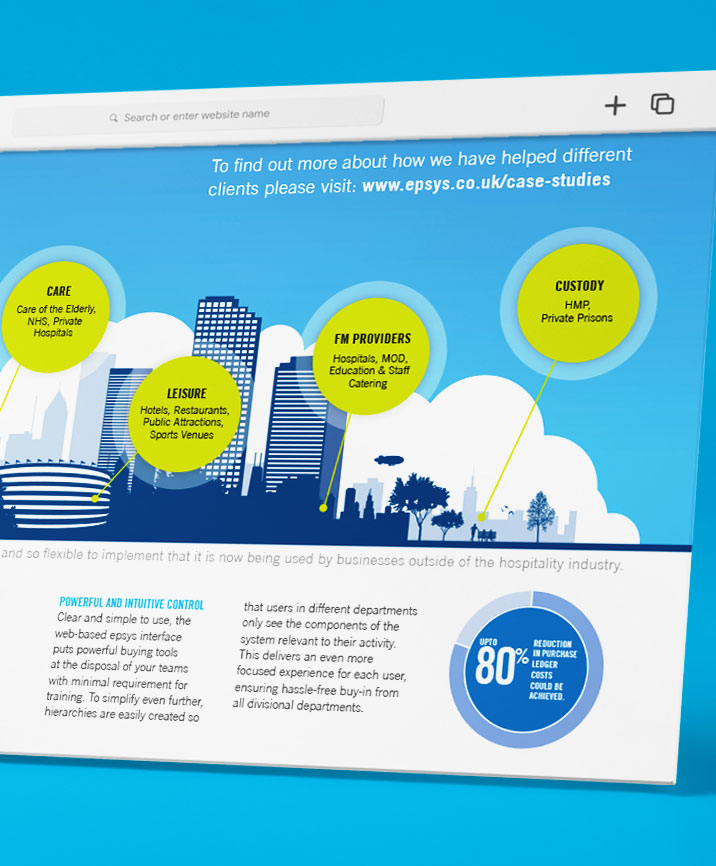 website design food tech company