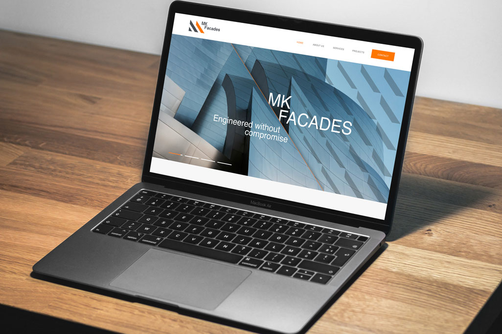 website design for facades company